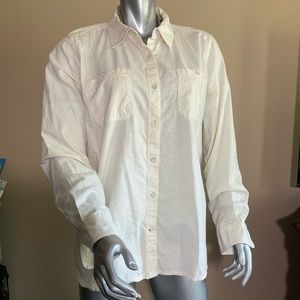 Carhartt Womens Long Sleeve Button Up Shirt Size ExtraLarge (16/18) 100% cotton.